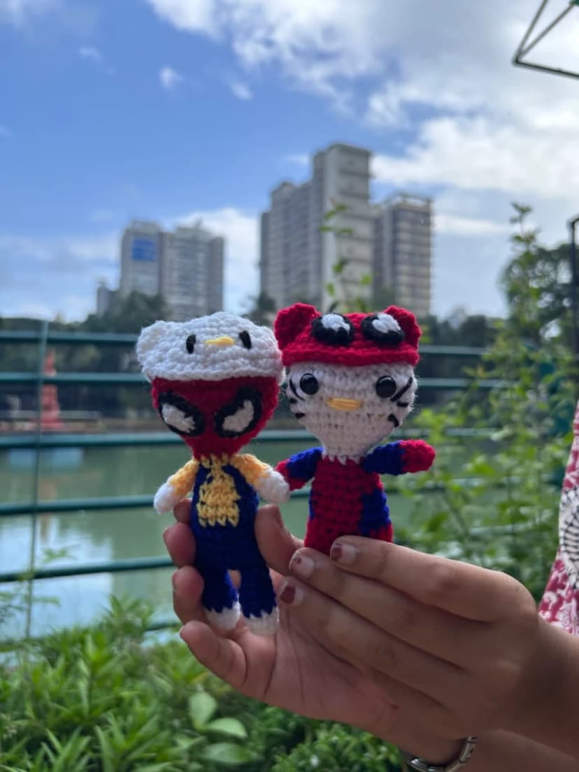 Handmade Crochet Spider-Man Plushie