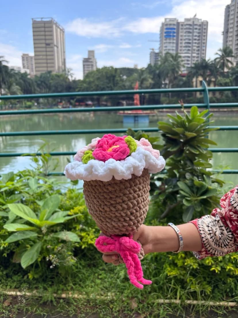 Handmade Crochet Plushie Bouquet – Cute Amigurumi Gift