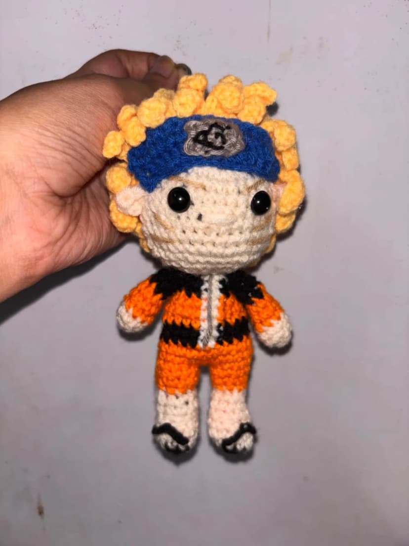 Handmade Crochet Naruto Plushie – Anime Amigurumi Toy