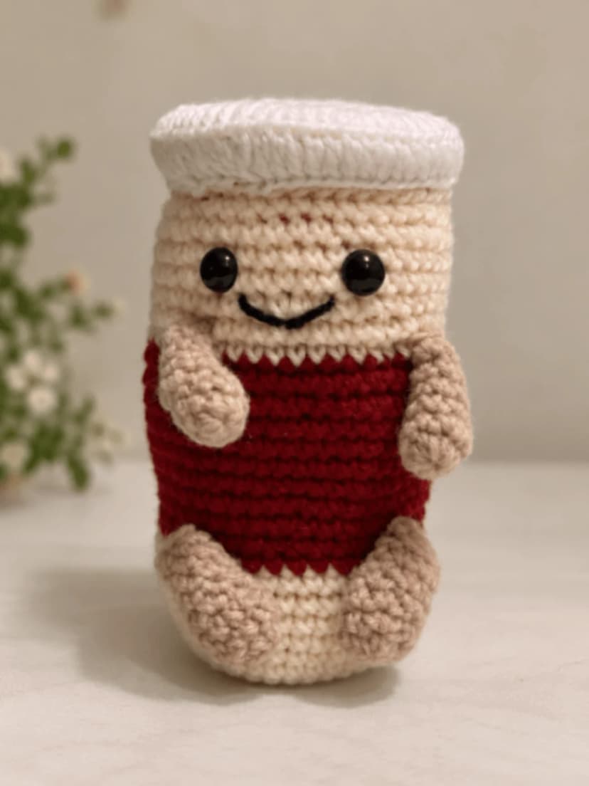 Handmade Crochet Coffee Espresso Plushie